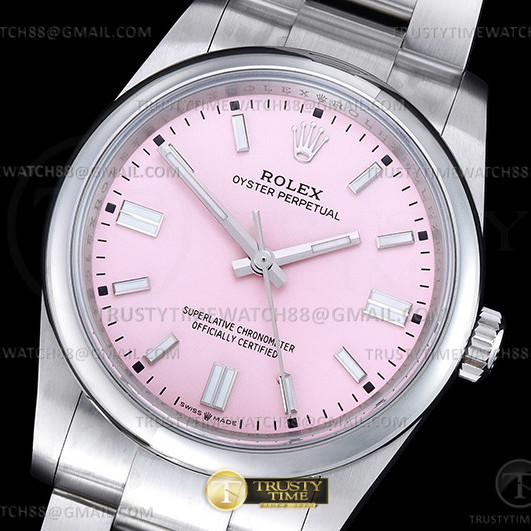 GM공장 롤렉스 오이스터퍼페츄얼 36 핑크다이얼 브레이슬릿 3230 Oyster Pert 36mm 904 126000 SS/SS Pink GMF V2 VR3230