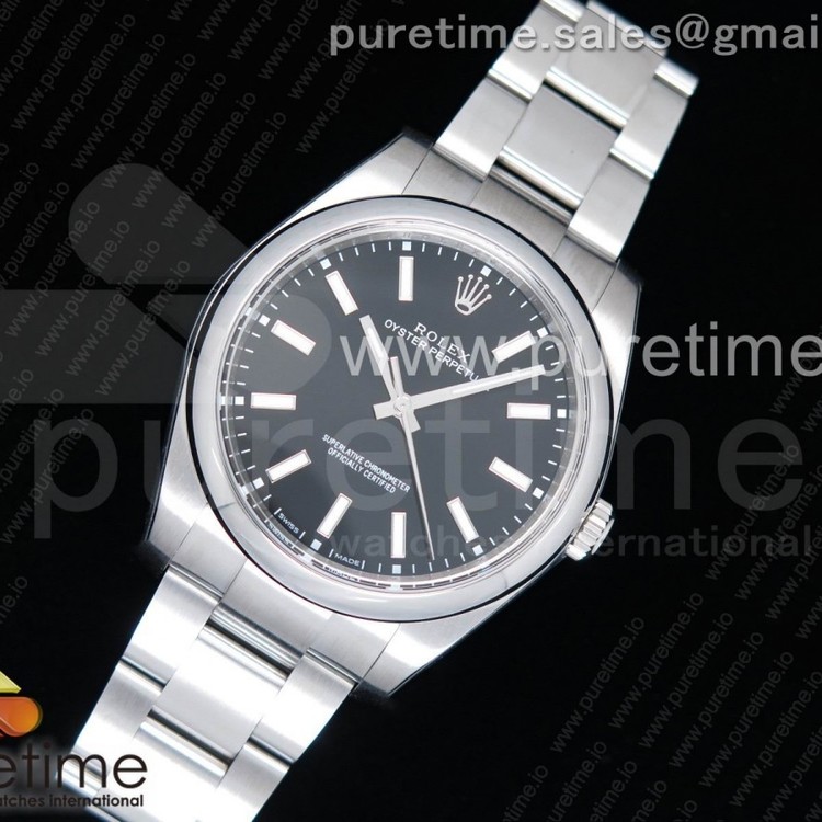 AR공장 롤렉스 오이스터퍼페츄얼 블랙다이얼 브레이슬릿 Oyster Perpetual 39mm 114300 904L SS Case and Bracelet Black Dial SH3132