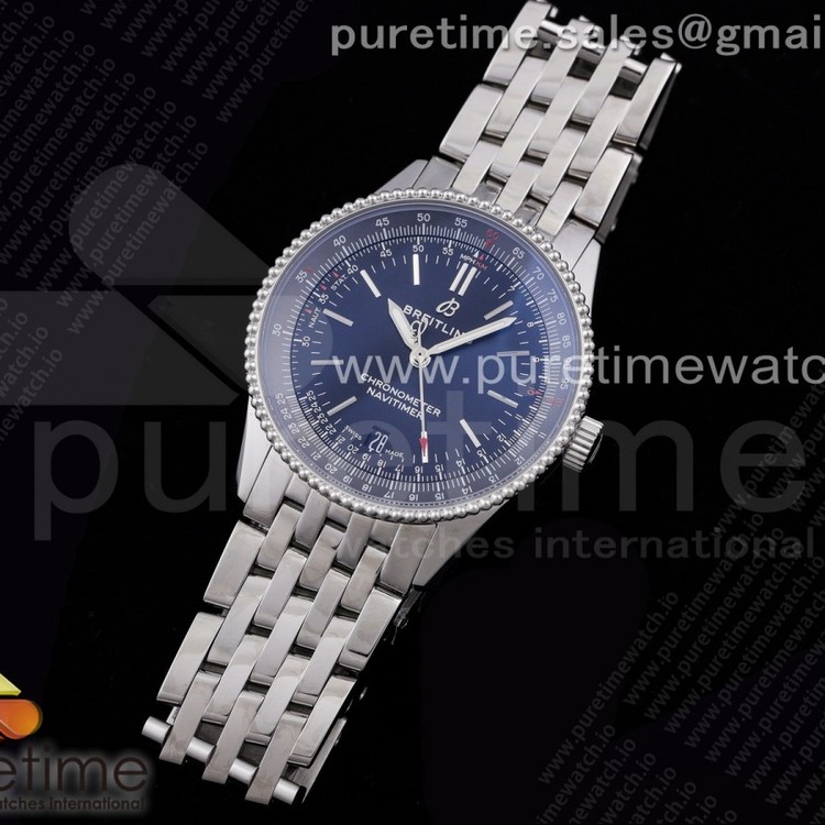 TF공장 38MM 브라이틀링 내비타이머 블랙다이얼 Navitimer 1 SS 38mm Black Bezel Black Dial on SS Bracelet A2824
