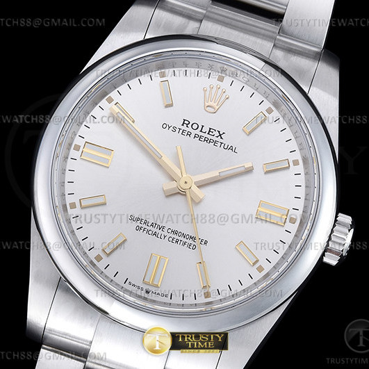 GM공장 롤렉스 오이스터퍼페츄얼 36 실버다이얼 브레이슬릿 3230 Oyster Pert 36mm 904 126000 SS/SS Silv GMF V2 VR3230