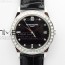 ZF공장 칼라트라바 블랙다이얼 가죽스트랩 Calatrava 5298P-012 SS T Crystal Bezel ZF 1:1 Best Edition Black Dial on Black Leather Strap A324CS