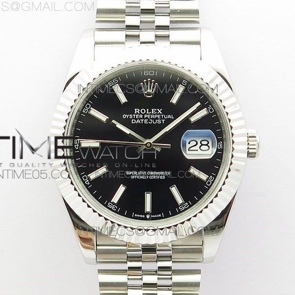 BP공장 롤렉스 데이저스트 41 블랙다이얼 브레이슬릿3235 DateJust 41 126334 SS New Version Black Dial on Jubilee Bracelet