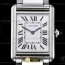 K11공장 까르띠에 탱크 머스트 라지 스틸 다이아몬드베젤 화이트다이얼 브레이슬릿 CAR0548B - Cartier Tank Must Large Dia SS/SS Wht K11 Sw Qtz