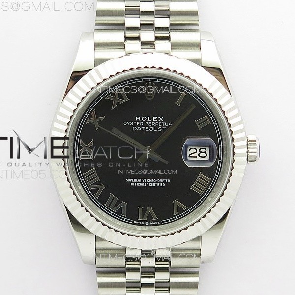 VR공장 롤렉스 데이저스트 41 블랙다이얼 3235 DateJust 41MM 126334 904L SS VRF 1:1 Best Edition Black Dial Roman Markers on SS Jubilee Bracelet A3235