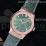JJ공장 위블로 클래식퓨전 42 로즈골드금장 그린다이얼 그린거미스트랩 Classic Fusion 42mm RG Green Dial on Green Gummy Strap A2892