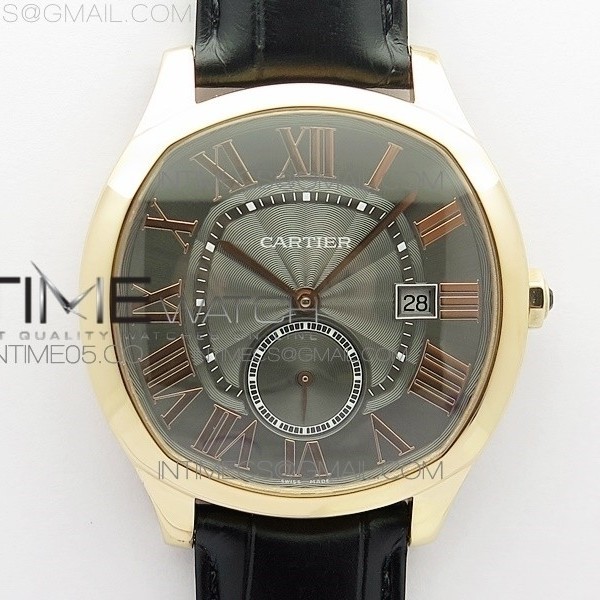 GS공장 V2 드라이브 로골 그레이다이얼 가죽스트랩 Drive de SS GSF 1:1 Best Edition Gray Textured Dial on Black Leather Strap A23J to 1904-PS MC V2