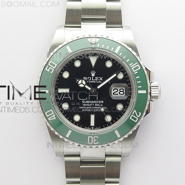 BP공장 롤렉스 서브마리너 41 그린 2813무브 28800진동 Submariner 41mm 126610 LV SS BP Best Edition Black Dial
