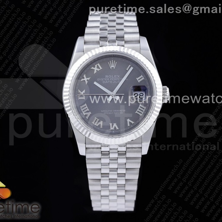 GM공장 롤렉스 데이저스트 36 블랙다이얼 브레이슬릿3235 DateJust 36 SS 126234 904L Steel Black Dial Roman Markers on Jubilee Bracelet SA3235