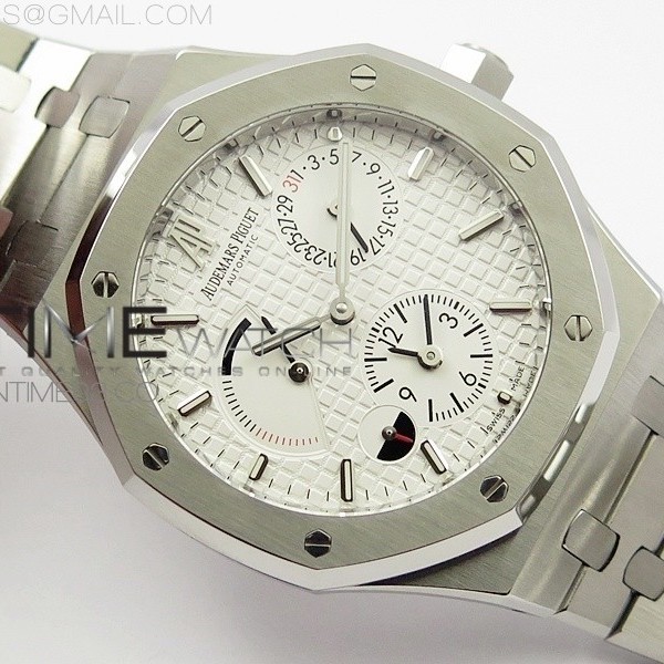 TW공장 오데마피게 로얄오크 26120 스틸 화이트다이얼 브레이슬릿 ROYAL OAK 41MM 26120 SS WHITE DIAL ON SS BRACELET A2329