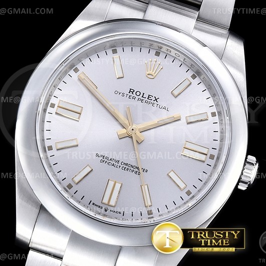 EW공장 롤렉스 오이스터퍼페츄얼 41미리 실버다이얼 Oyster Pert. 41mm 124300 SS/SS Silver EWF A3230