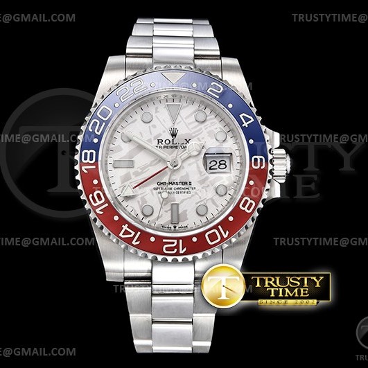 GM공장 롤렉스 GMT마스터2 블루앤레드 운석스타일다이얼 브레이슬릿 GMT II 126719BLRO Pepsi 904L SS/SS GMF Asia 3285 CHS