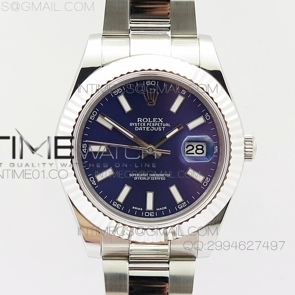 BP공장 V2 롤렉스 데이저스트2 스틸 청판 바인덱스 Rolex DateJust2 SS&Blue Dial Bar Index 브레스렛
