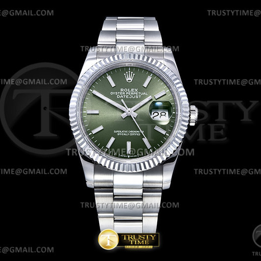 GM공장 롤렉스 데이저스트 36 그린다이얼 2824 DJ 36mm Oys Flt 904L SS/SS Green/Stk GMF Asia 2824