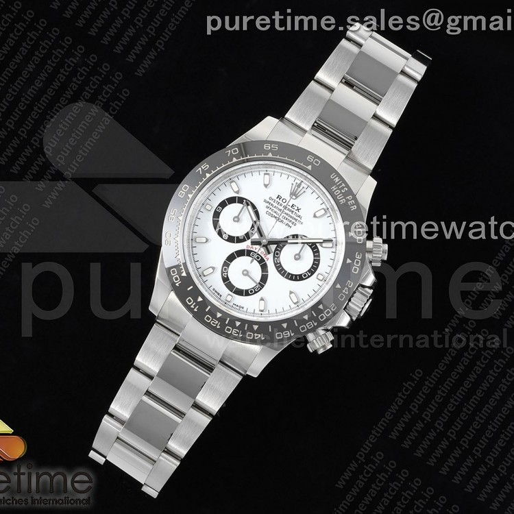 BT공장 롤렉스 세라믹 데이토나 화이트다이얼 브레이슬릿 Daytona 116500 BTF 1:1 Best Edition 904L SS Case and Bracelet White Dial SA4130
