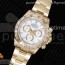 AR공장 V2 롤렉스 데이토나 옐로우골드 금통 화이트다이얼 브레이슬릿 Daytona 116508 YG Plated 904L SS Case and Bracelet White Dial A4130 Super Clone V2
