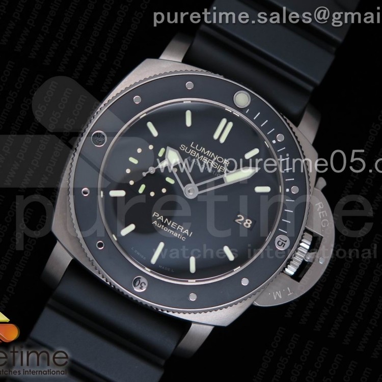 VS공장 파네라이 섭머저블 PAM389 러버스트랩 PAM389 Black Rubber Strap P.9000 Super Clone (Free Nylon Strap) V2
