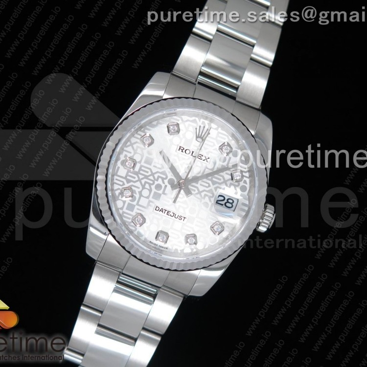 DJ공장 롤렉스 904 데이저스트36 스틸 실버컴퓨터다이얼 플루티드베젤 오이스터브레이슬릿 DateJust 36 SS 116234 Fluted Bezel Silver Computer Dial on SS Oyster Bracelet A2836