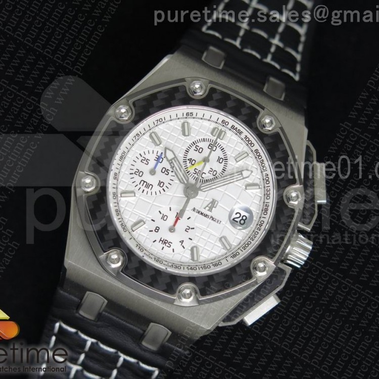 JF공장 오데마피게 로얄오크오프쇼어 크로노그래프 44mm 흰판 파블로 한정판 Audemars Piguet Royal Oak Offshore Chronograph 44mm White Juan Pablo Montaya Limited Edition