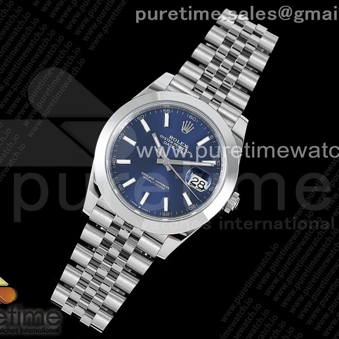 VS공장 롤렉스 데이저스트 41 블루다이얼 돔베젤3235 DateJust 41 126330 904L SS VSF 1:1 Best Edition Blue Dial on Jubilee Bracelet VS3235