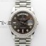 BP공장 롤렉스 데이데이트 36미리 그레이다이얼 2836 Day-Date 36 128239 SS/Crystal BP Best Edition Gray Crystal Markers Dial on SS President Bracelet A2836