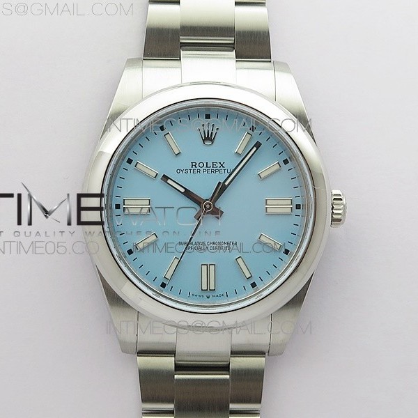 BP공장 롤렉스 오이스터퍼페츄얼 41미리 티파니블루다이얼 2813 Oyster Perpetual 41mm 124300 BP Best Edition Tiffany Blue Dial on SS Bracelet