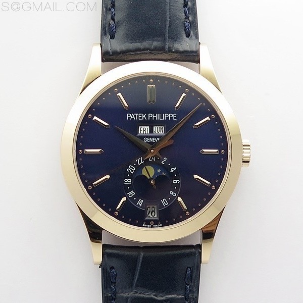 GR공장 애뉴얼 캘린더 로골 블루다이얼 가죽스트랩 Annual Calendar Complications 5396 RG GRF Best Edition Blue dial on Blue leather strap A324