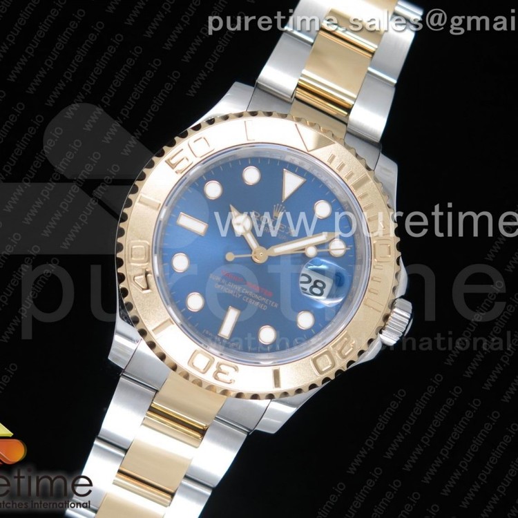 GM공장 롤렉스 요트마스터1 옐로우골드콤비 블루다이얼 브레이슬릿 Yacht-Master 116623 YG Wrapped Blue Dial on SS/YG Bracelet SA3135