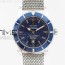 브라이틀링 슈퍼오션 헤리티지 46MM 스틸 블루다이얼 블루베젤 매쉬밴드 SUPER OCEAN HERITAGE 46MM SS BLUE BEZEL BLUE DIAL ON SS MESH BRACELET A2824