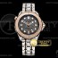 OM공장 오메가 씨마스터 다이버 300M 로즈골드 콤비 블랙물결텍스쳐다이얼 브레이슬릿 Seamaster 300m Diver Tit Tantanlum RG/SS OMF Asia 8806