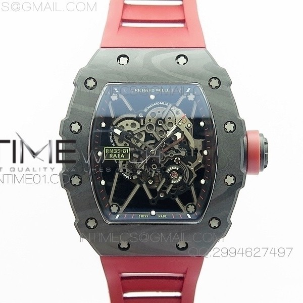 KV공장 리차드밀 RM35-01라파 포지드카본 Richard Mille RM35-01RAFA Forged Carbone 레드
