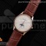 AZ공장 예거 울씬문 로골 화이트다이얼 가죽스트랩 Master Ultra Thin Moon RG AZF 1:1 Best Edition White Dial on Brown Leather Strap A925