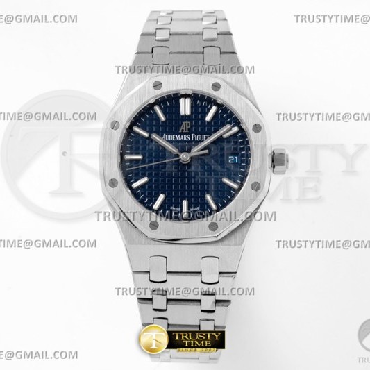 8F공장 오데마피게 로얄오크 34MM 스틸 블루다이얼 브레이슬릿 오토메틱Royal Oak 34mm SS/SS Blue 8F A5800