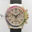 BL공장 데이토나 레인보우 로골 러버 Daytona 116595RBOW RG Rainbow Crystal BLF Best Edition Diamonds Dial on Black Rubber Strap A4130