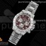 JH공장 스틸토나 브라운다이얼 4130 Daytona SS JHF Best Edition Brown Diamonds Dial on SS Bracelet A4130