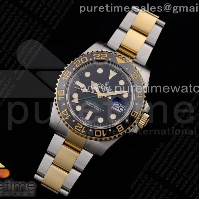 AR공장 롤렉스 GMT마스터2 흑콤 3186 GMT-Master II 116713 Two Tone SS/YG 904L Steel ARF 1:1 Best Edition SH3186 CHS