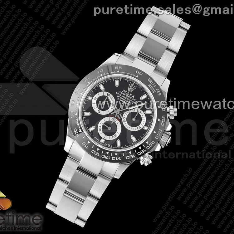 WF공장 롤렉스 세라믹 데이토나 스틸 세라믹베젤 블랙다이얼 브레이슬릿 Daytona 116500 WF 1:1 Best Edition 904L Steel Black Dial on SS Bracelet A7750