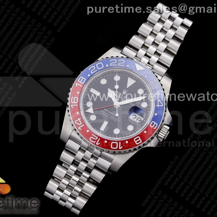 GM공장 V3 젬티 펩시 블랙다이얼 3285 GMT-Master II 126710 BLRO Red/Blue Pepsi Ceramic 904L Steel SA3285 CHS V3