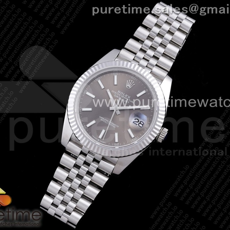 AR공장 V3 롤렉스 데이저스트 41 그레이다이얼 브레이슬릿 New DateJust 41 126334 904L Steel Gray Dial on Jubilee Bracelet A2824