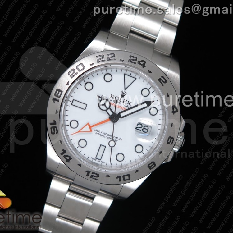 JF공장 V3 롤렉스 익스플로러2 Explorer II 42mm 216570 White Dial on SS Bracelet A2836 V3