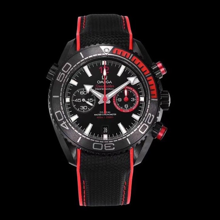 [OM공장]오메가 씨마스터 플래닛오션 600m Volvo Ocean Race PVD블랙 나일론스트랩