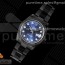 VR공장 롤렉스 데이저스트 41 PVD 블루다이얼 3235 DateJust 41 All Black PVD VRF Best Edition Blue Dial Diamonds Markers on PVD Oyster Bracelet A3235