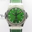 B50공장 클레식퓨전 42미리 그린다이얼 거미스트랩 Classic Fusion 42mm SS B50F Green Dial On Green Gummy Strap A2892