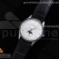AZ공장 예거 울씬문 화이트다이얼 가죽스트랩 Master Ultra Thin Moon SS AZF 1:1 Best Edition White Dial on Black Leather Strap A925