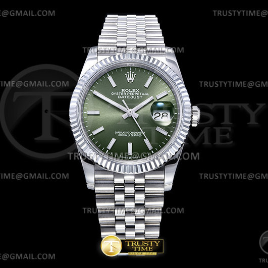 GM공장 롤렉스 데이저스트 36 그린다이얼 2824 DJ 36mm Jub Flt 904L SS/SS Green/Stk GMF Asia 2824