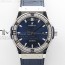 B50공장 위블로 클래식퓨전 스틸 다이아몬드베젤 블루다이얼 블루거미스트랩 Classic Fusion 42mm SS Paved Diamonds Bezel B50F Blue Dial On Blue Gummy Strap A2892