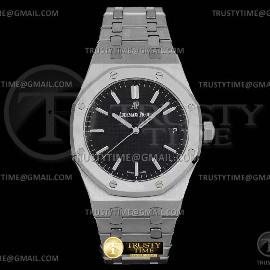MP공장 오데마피게 로얄오크 15500 스틸 블랙다이얼 브레이슬릿 Royal Oak 41mm 15500 SS/SS Black MPF MY9015