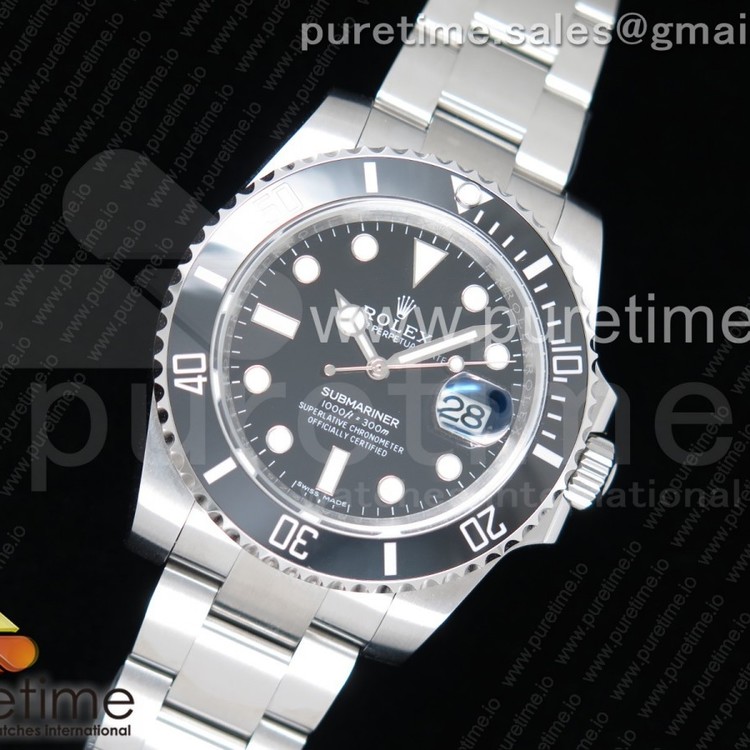 V9공장 롤렉스 서브마리너 블랙 904L Submariner 116610 LB Black Ceramic 904L 1:1 Best Edition on SS Bracelet SA3135