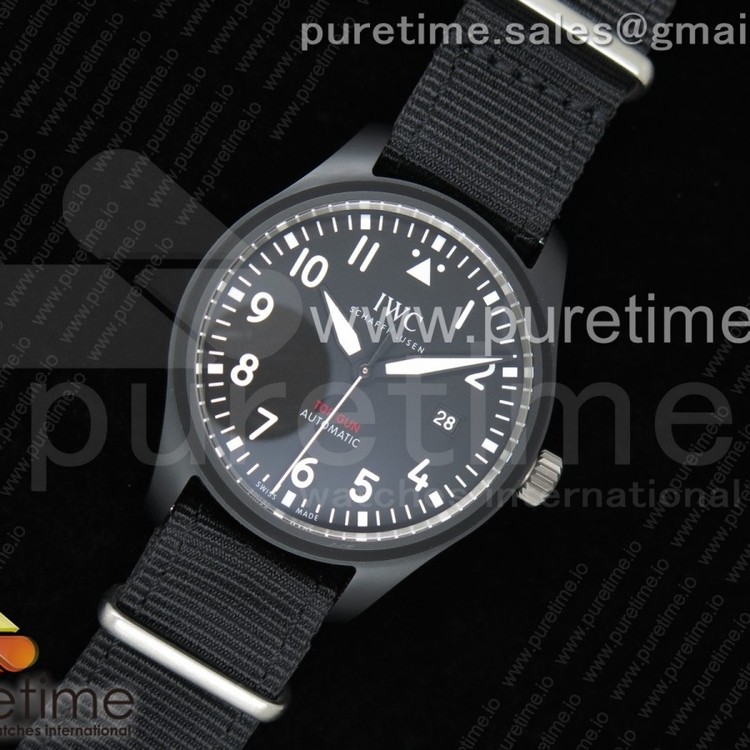 M+F공장 IWC 탑건 세라믹 블랙다이얼 블랙나일론스트랩 Top Gun IW326901 Ceramic Black Dial on Black Nylon Strap A2892