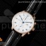 AZ공장 포르투기저 150주년 로골 화이트다이얼 가죽스트랩 Portuguese Chrono IW3716 RG AZF 1:1 Best Edition White Dial Blue Markers on Black Leather Strap A69355