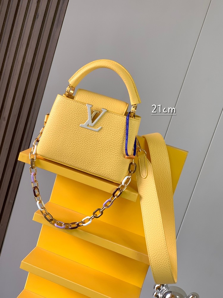 루이비통 카퓌신 토트백 옐로우 M21798, M21634, M21652